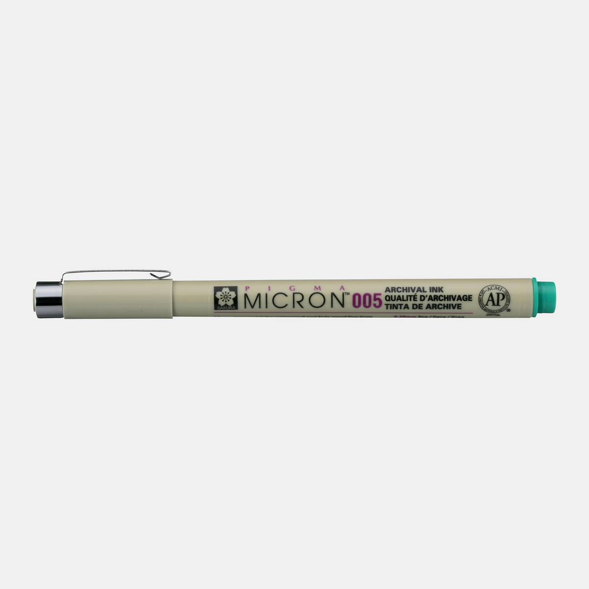 Μαρκαδορος μηχανικου σχεδιου SAKURA Pigma Micron GREEN | διαλεξτε παχος – 005 0,20 mm