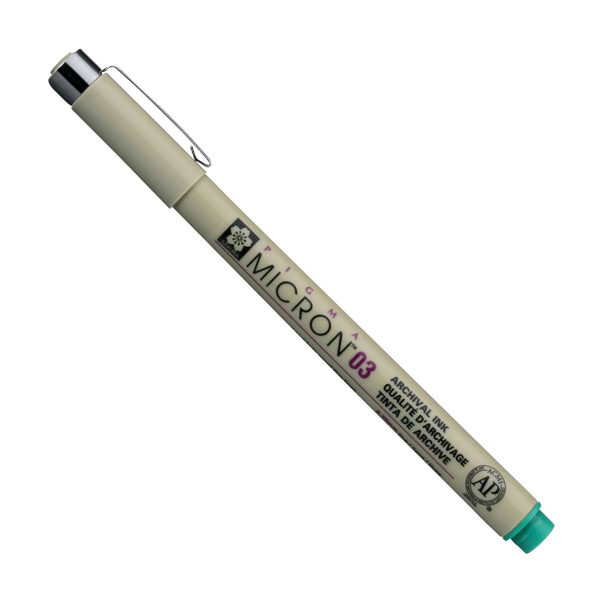 Μαρκαδορος μηχανικου σχεδιου SAKURA Pigma Micron GREEN | διαλεξτε παχος – 03 0,35 mm
