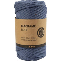 Νήμα macrame 4 mm x 55 m – μπλε