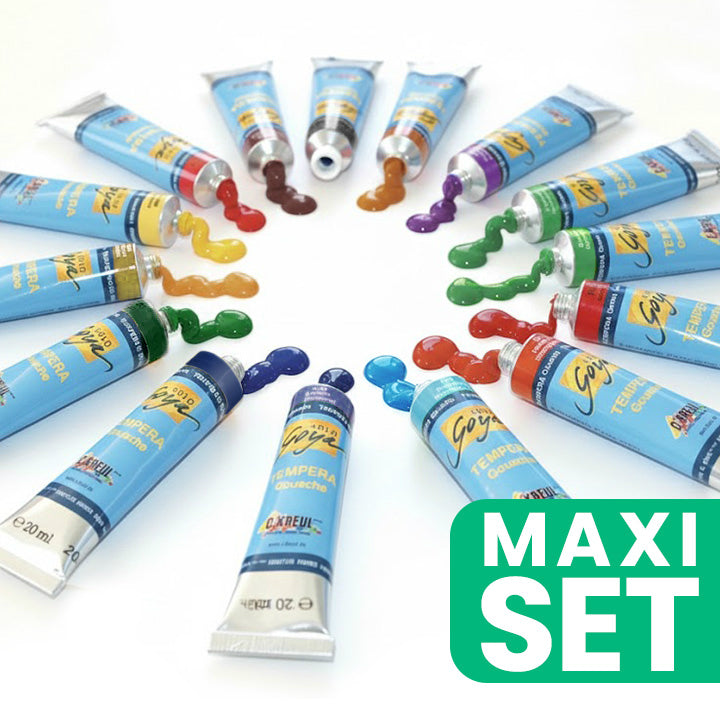 Solo Goya Retro Tempera Paint Set - 15 αποχρώσεις