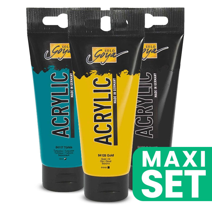 Solo Goya Σετ ακρυλικών χρωμάτων 3x100 ml - Ελληνικές διακοπές