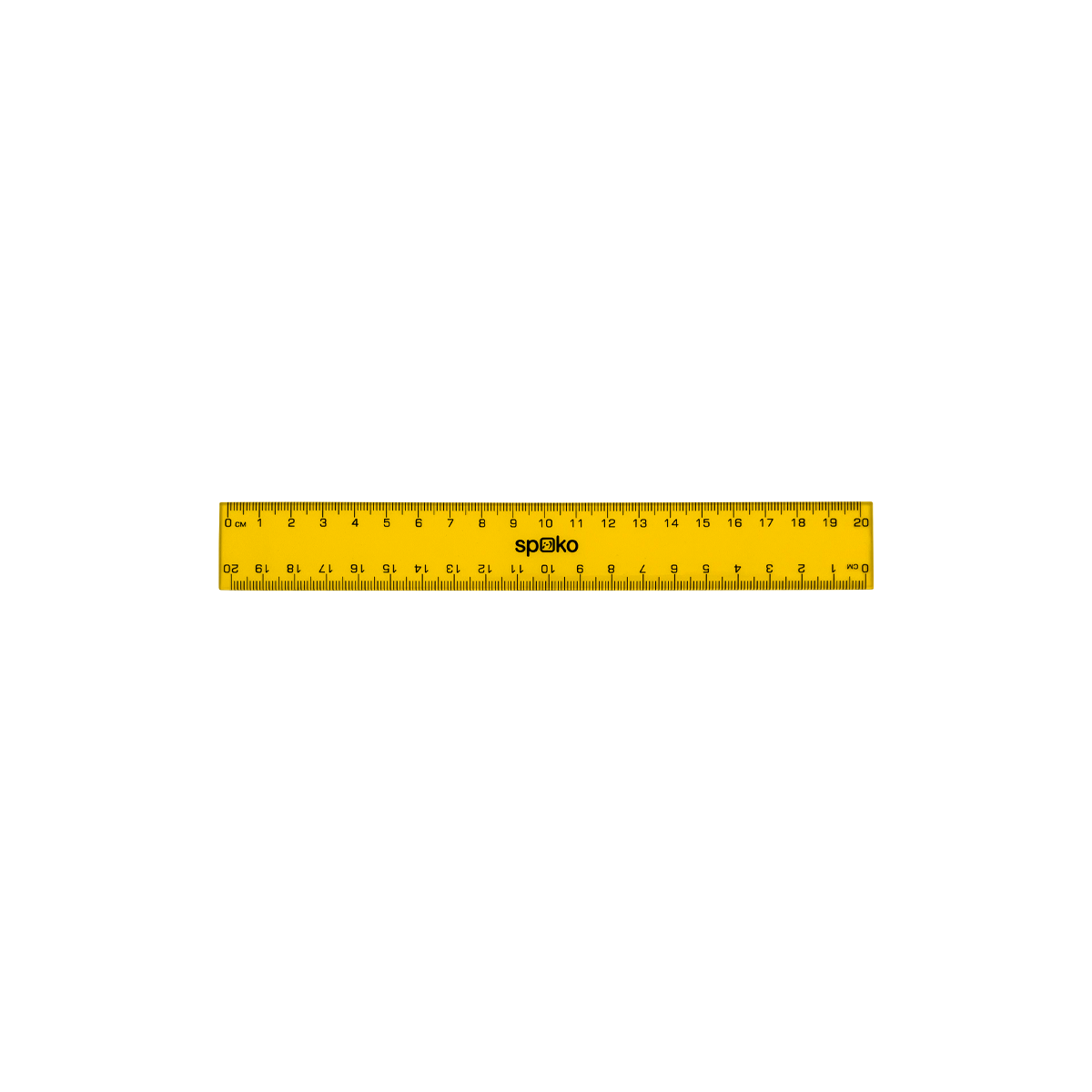 Χάρακας Spoko, 20 cm, διάφορα χρώματα