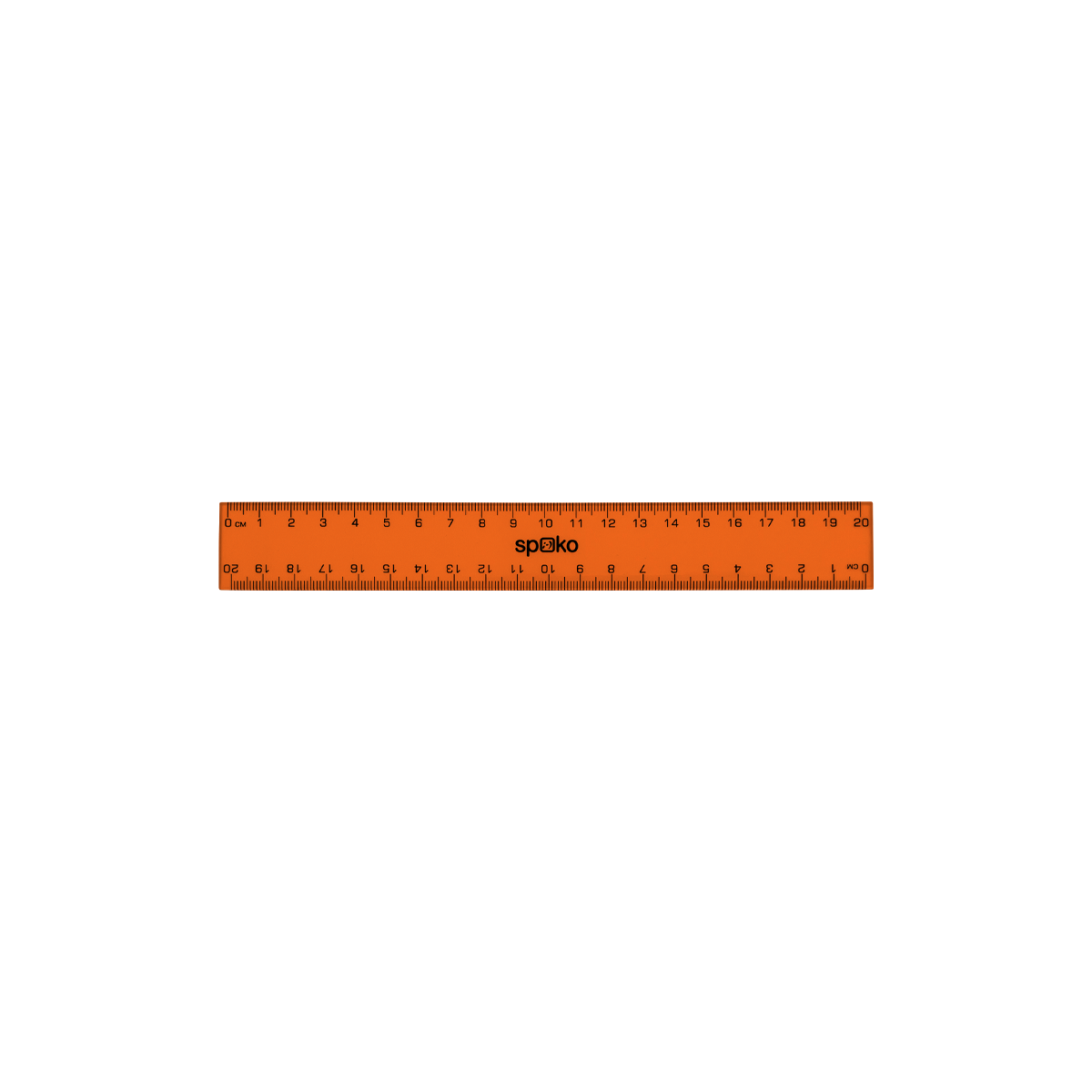 Χάρακας Spoko, 20 cm, διάφορα χρώματα