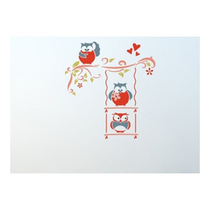 Στενσιλ XXL Happy Birds 3 τεμαχίων 90x85 cm