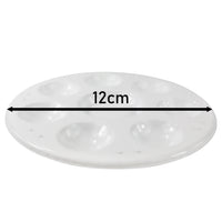 Στρογγυλή παλέτα ζωγραφικής 12 cm | λευκή Phoenix
