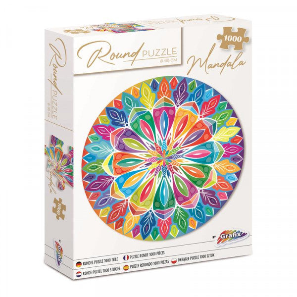 Στρογγυλό παζλ Mandala 68 cm - 1000 τεμάχια