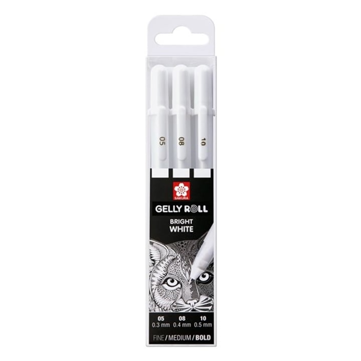 Στυλά gel Sakura Gelly Roll bright white - 3 τεμάχεια | Επιλέξτε  παραλλαγή