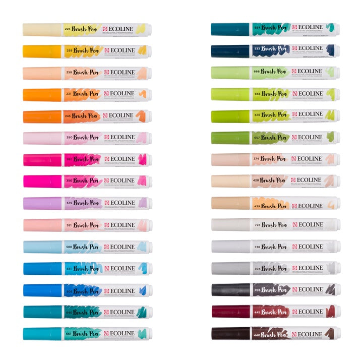 Στυλό ακουαρέλας Ecoline Brush Pen 30 τεμάχια