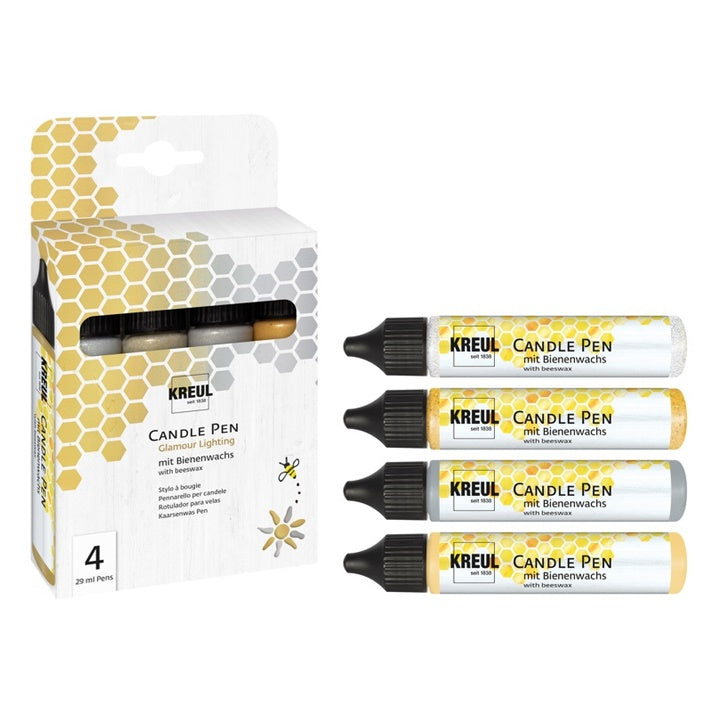 Στυλό κεριών KREUL - σετ glamour 4 x 29 ml