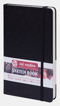 Μπλοκ σχεδίου ROYAL TALENS Art Creation Black 13 x 21 cm, 140 g, 90 φύλλα, σκληρό εξώφυλλο