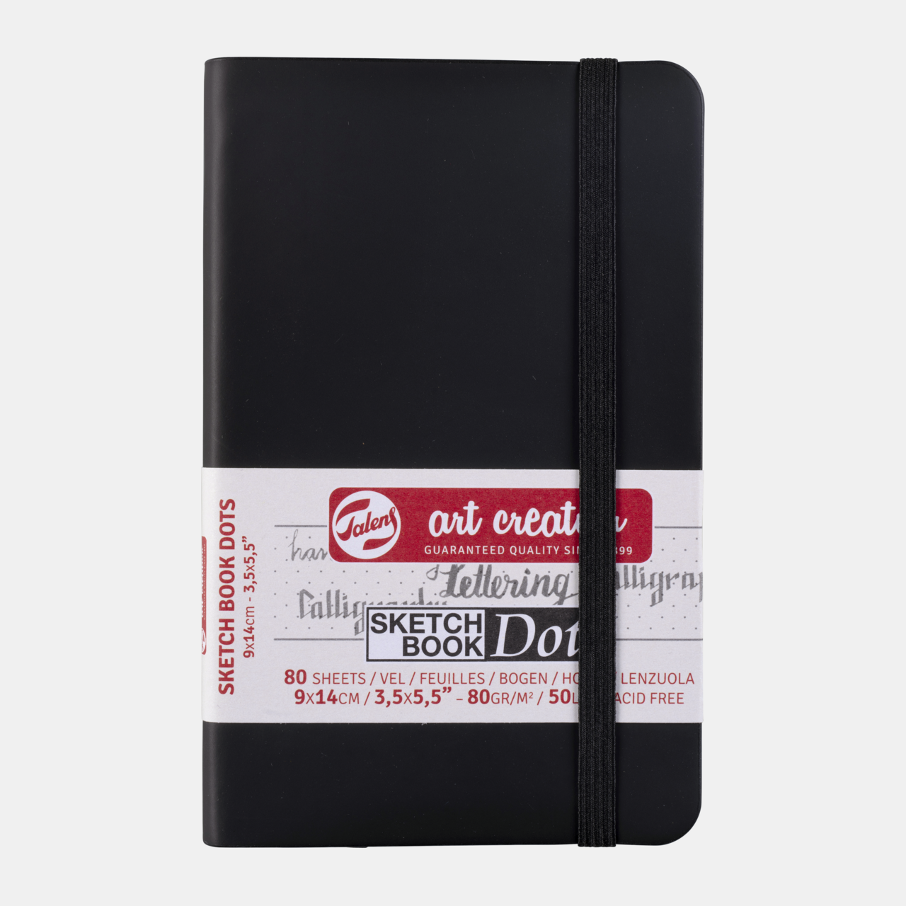 Μπλοκ σχεδίου ROYAL TALENS Talens Art Creation DOT Black 9 x 14 cm, 80 φύλλα