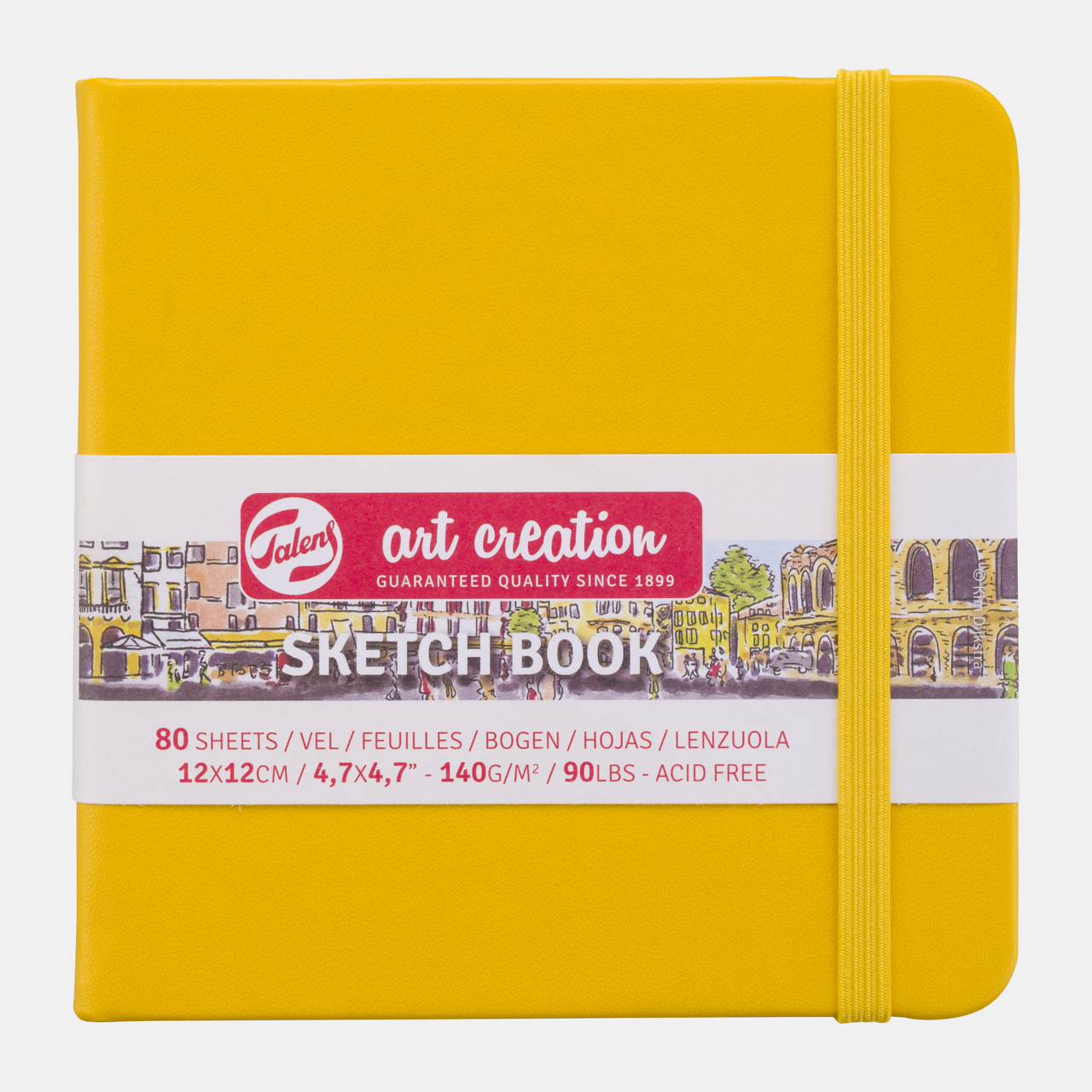 Μπλοκ σχεδίου Talens Art Creation Golden Yellow 12 x 12 cm, 140 g/m², 80 φύλλα