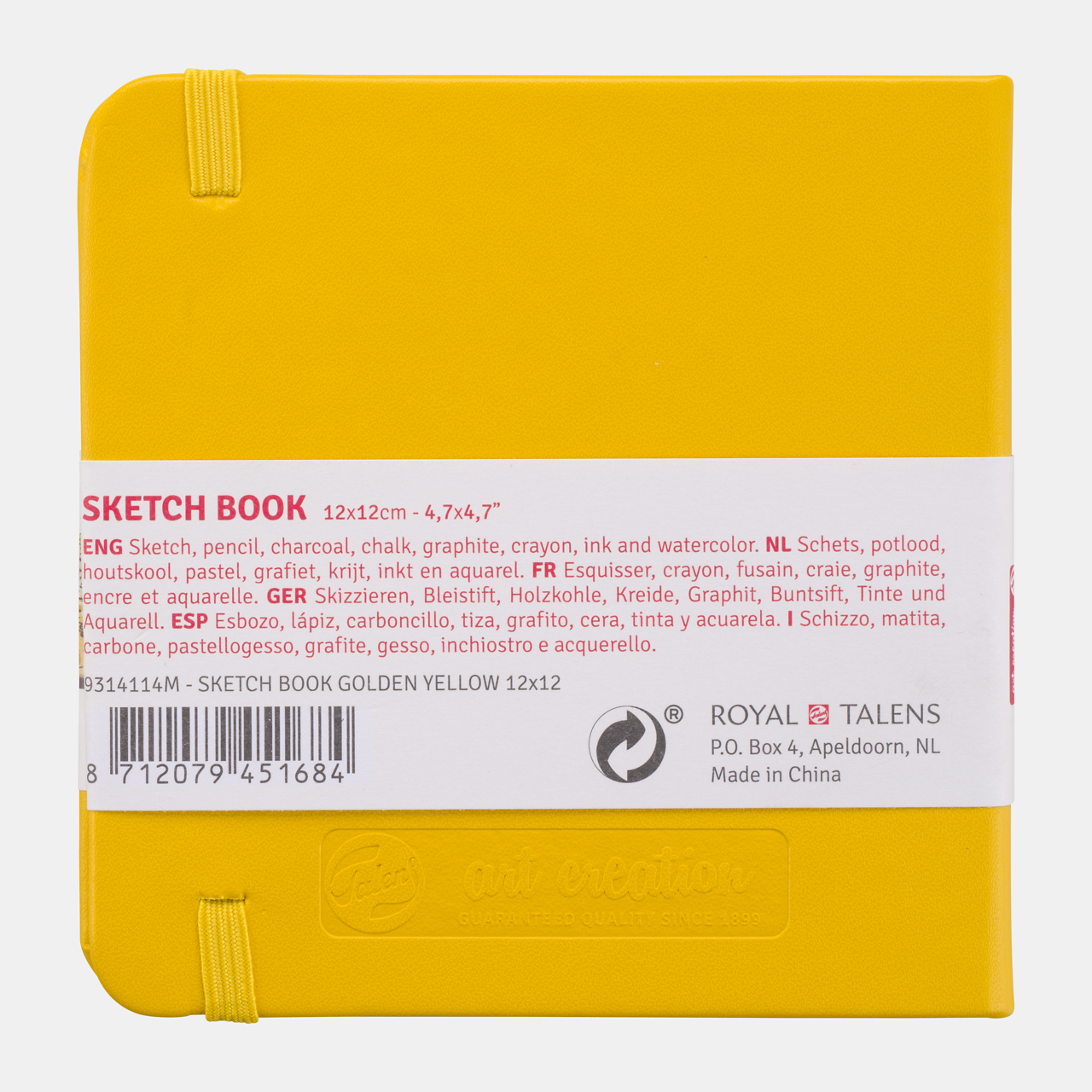 Μπλοκ σχεδίου Talens Art Creation Golden Yellow 12 x 12 cm, 140 g/m², 80 φύλλα
