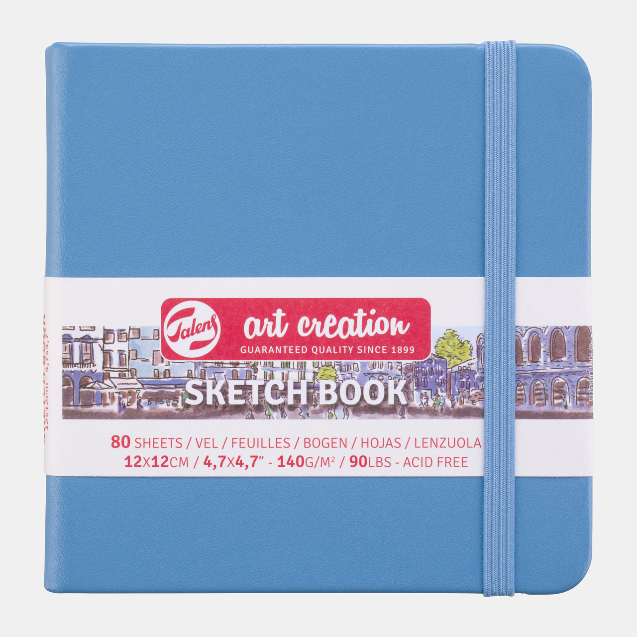 Μπλοκ σχεδίου Talens Art Creation Light Blue 12 x 12 cm, 140 g, 80 φύλλα