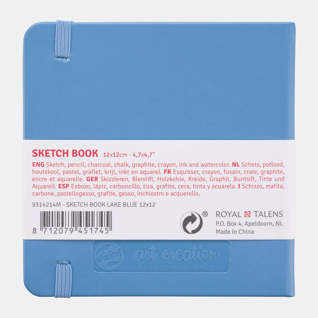 Μπλοκ σχεδίου Talens Art Creation Light Blue 12 x 12 cm, 140 g, 80 φύλλα