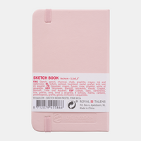 Μπλοκ σχεδίου ROYAL TALENS Art Creation Pastel Pink 9 x 14 cm, 140 g, 90 φύλλα, σκληρό εξώφυλλο