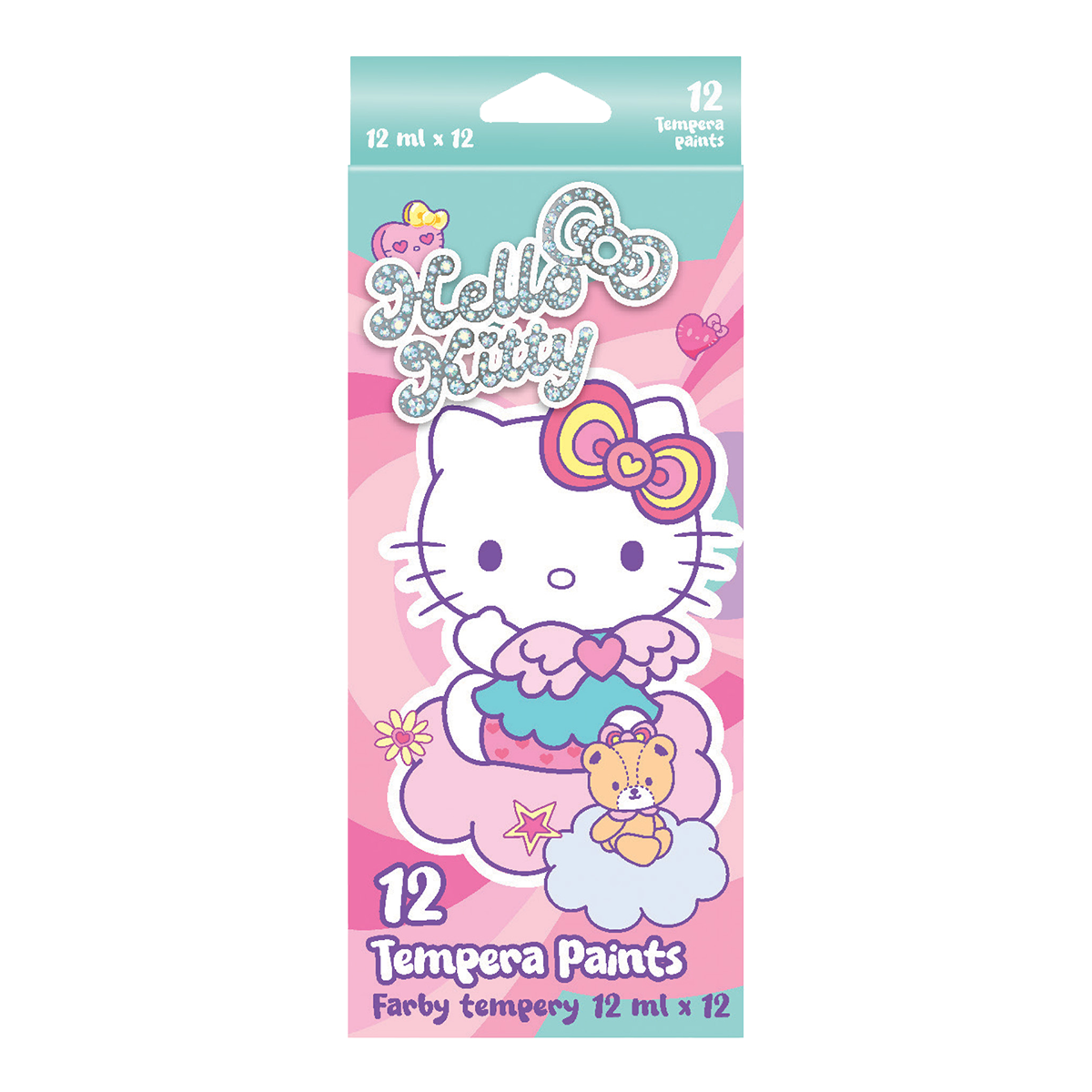 Τέμπερες Colorino Hello Kitty σε σωληνάριο, 12 χρώματα