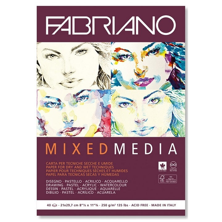 Τετράδιο σκίτσου  FABRIANO Mixed Media | διαφορετικές διαστάσεις