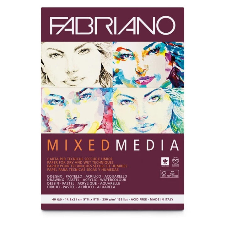 Τετράδιο σκίτσου  FABRIANO Mixed Media | διαφορετικές διαστάσεις