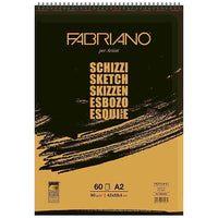 Τετράδιο σκίτσου FABRIANO SKETCH σε σπειροειδή βιβλιοδεσία | διαφορετικές διαστάσεις