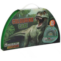 Θήκη Dino χρωματισμού μισή στρογγυλή 51 τεμάχια