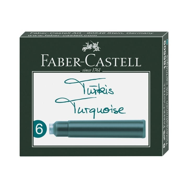 Τυρκουάζ μελανοδοχεία 6 τεμ.