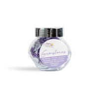 Τεχνητές πέτρες σε γυάλινο βάζο – purple