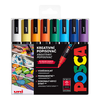 Σετ μαρκαδόροι Posca PC-5M, 1,8 – 2,5 mm, διάφορα χρώματα (16 τμχ)