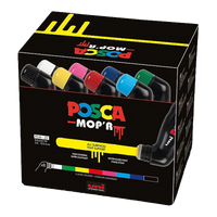 Posca PCM-22 8C MOP´R σετ μαρκαδόρων, 3 – 19 mm, διάφορα χρώματα (8 τμχ)