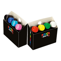 Posca PCM-22 8C MOP´R σετ μαρκαδόρων, 3 – 19 mm, διάφορα χρώματα (8 τμχ)