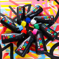 Posca PCM-22 8C MOP´R σετ μαρκαδόρων, 3 – 19 mm, διάφορα χρώματα (8 τμχ)