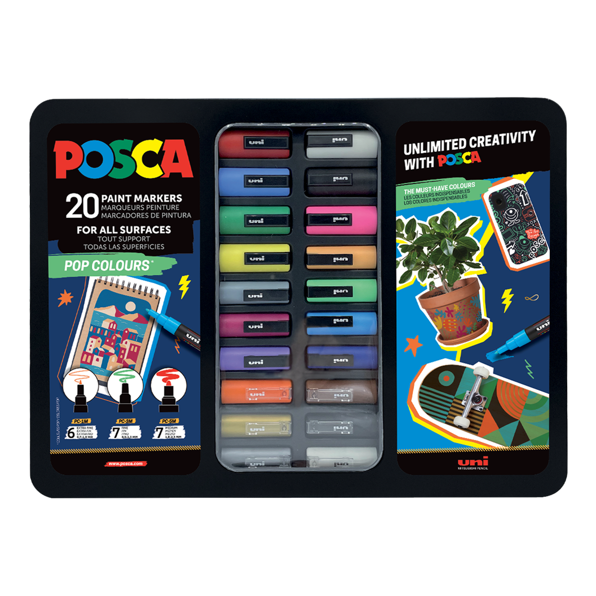 Σετ μαρκαδόρων Posca mix