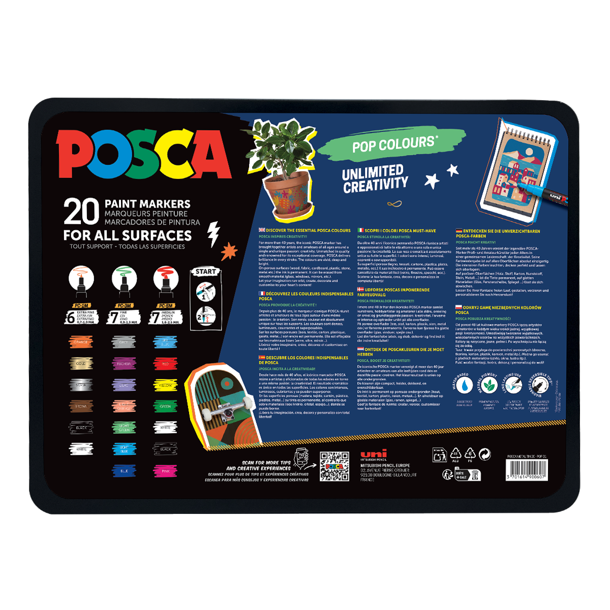 Σετ μαρκαδόρων Posca mix