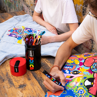 Posca συνδυαστικό σετ μαρκαδόρων σε μεταλλική κασετίνα – 13 τμχ (PC-3M, PC-5M, PC-5BR)