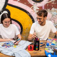 Posca συνδυαστικό σετ μαρκαδόρων σε μεταλλική κασετίνα – 13 τμχ (PC-3M, PC-5M, PC-5BR)
