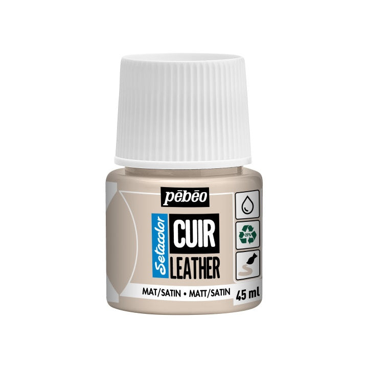 Βαφή δέρματος Pebeo Setacolor matt/satin 45 ml – ακραίο μαύρο