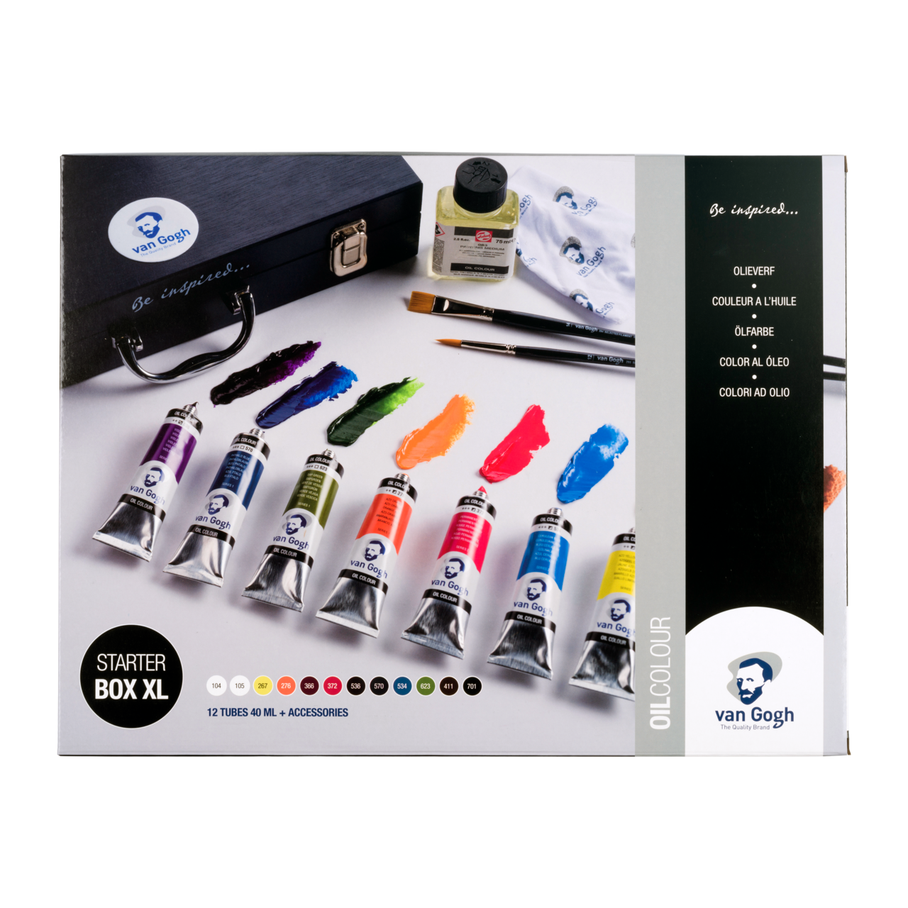 Σετ λαδομπογιές ROYAL TALENS Van Gogh Starter Box XL 12 x 40 ml + αξεσουάρ