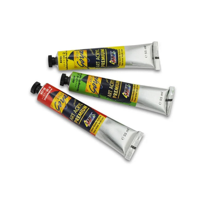 Premium ακρυλικό χρώμα SOLO GOYA 55 ml – αληθινό ανοιχτό κίτρινο