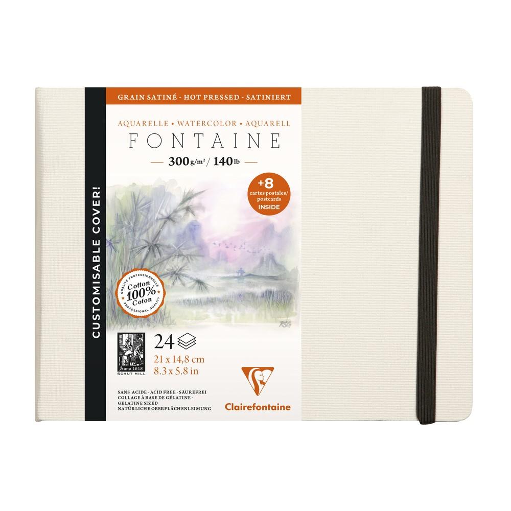 Clairefontaine Fontaine βιβλίο ακουαρέλας HP 300 g 24 φύλλα σκληρό εξώφυλλο