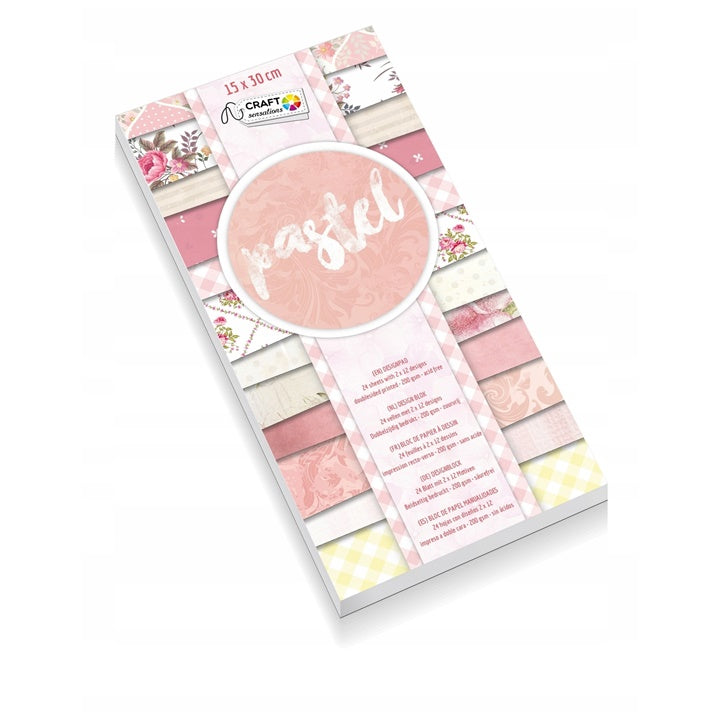 Χαρτί scrapbooking Craft Sensations 15x30 εκ, 24 φύλλα με διάφορα σχέδια
