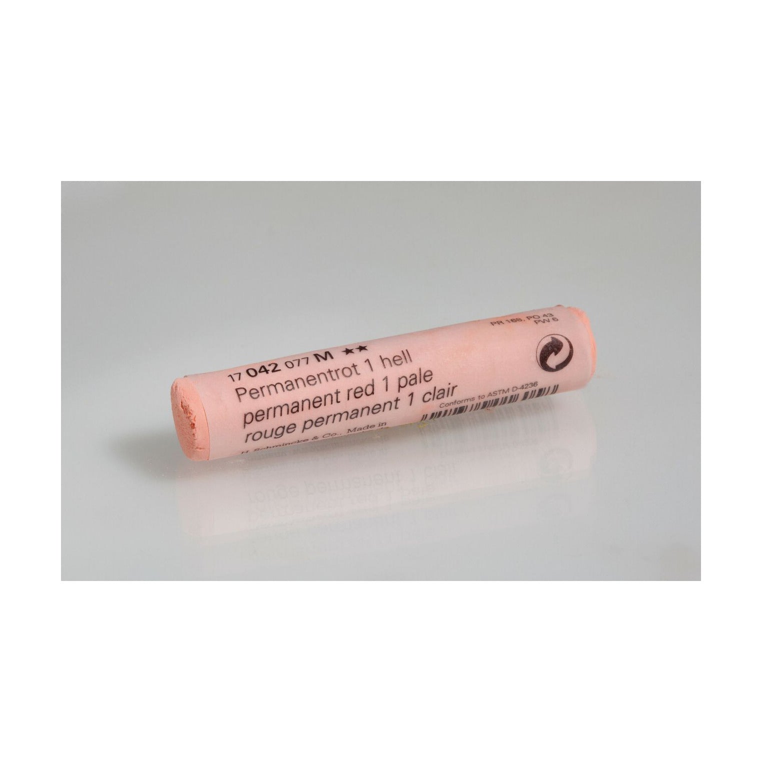 Ξηρό παστέλ Schmincke FINEST EXTRA-SOFT – Σειρά 1 – 042 M permanent red 1 pale