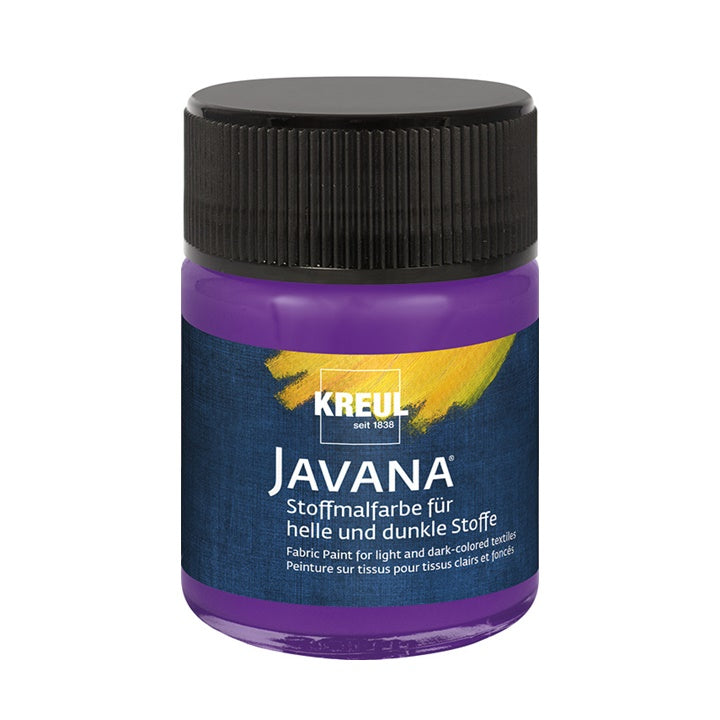 Χρώμα για ανοιχτό και σκούρο ύφασμα JAVANA 50 ml | διάφορα χρώματα