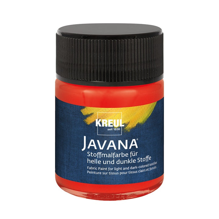 Χρώμα για ανοιχτό και σκούρο ύφασμα JAVANA 50 ml | διάφορα χρώματα