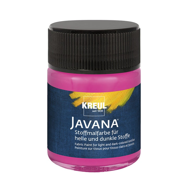 Χρώμα για ανοιχτό και σκούρο ύφασμα JAVANA 50 ml | διάφορα χρώματα