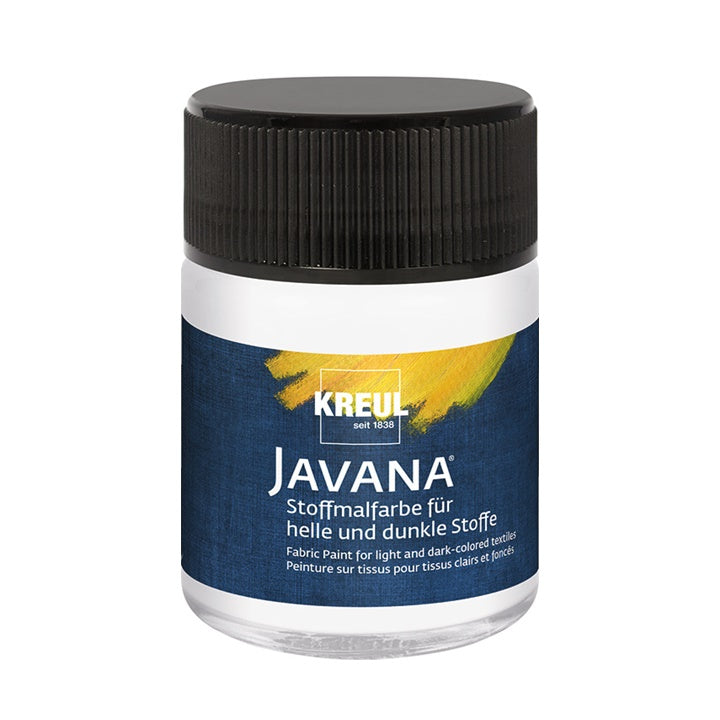 Χρώμα για ανοιχτό και σκούρο ύφασμα JAVANA 50 ml | διάφορα χρώματα