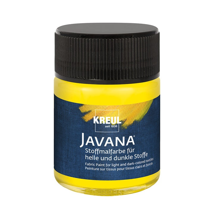 Χρώμα για ανοιχτό και σκούρο ύφασμα JAVANA 50 ml | διάφορα χρώματα