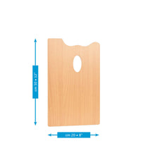 Ξύλινη παλέτα ζωγραφικής MABEF ορθογώνια 20 x 30 cm