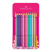 Ξυλομπογιές Faber-Castell Sparkle - σετ 12 τεμαχίων