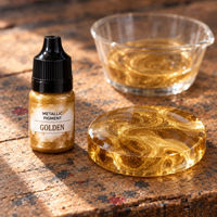 Υγρή μεταλλική χρωστική για ρητίνη 5 ml – Χρυσό (Golden)