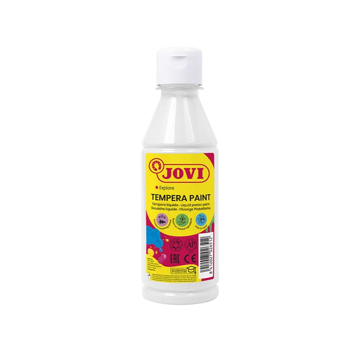 Υγρη τεμπερα JOVI 500 ml | διαλεξτε χρωμα - άσπρο